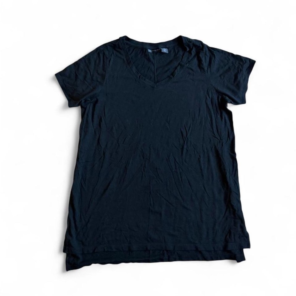 Classic Black V-Neck Women's Tunic Tee